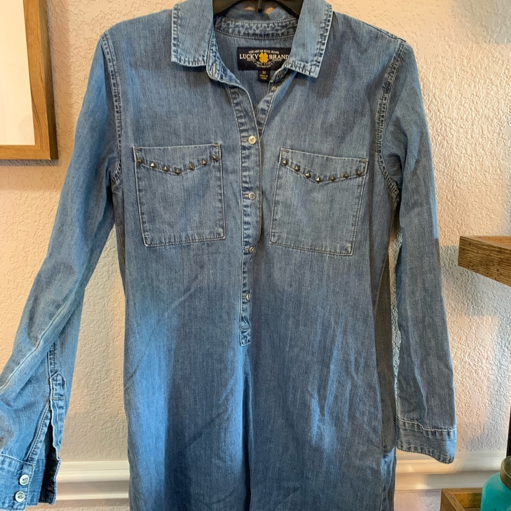 Lucky Brand denim button dress